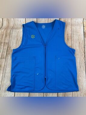 Mens Walmart Employee Blue Vest Size Medium